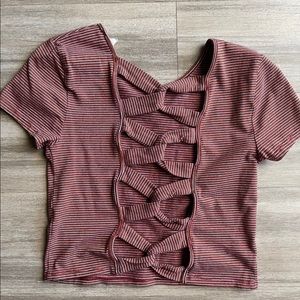 Size Medium Forever 21 Stripped Crop Top